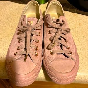 Women’s pink Converse sneakers